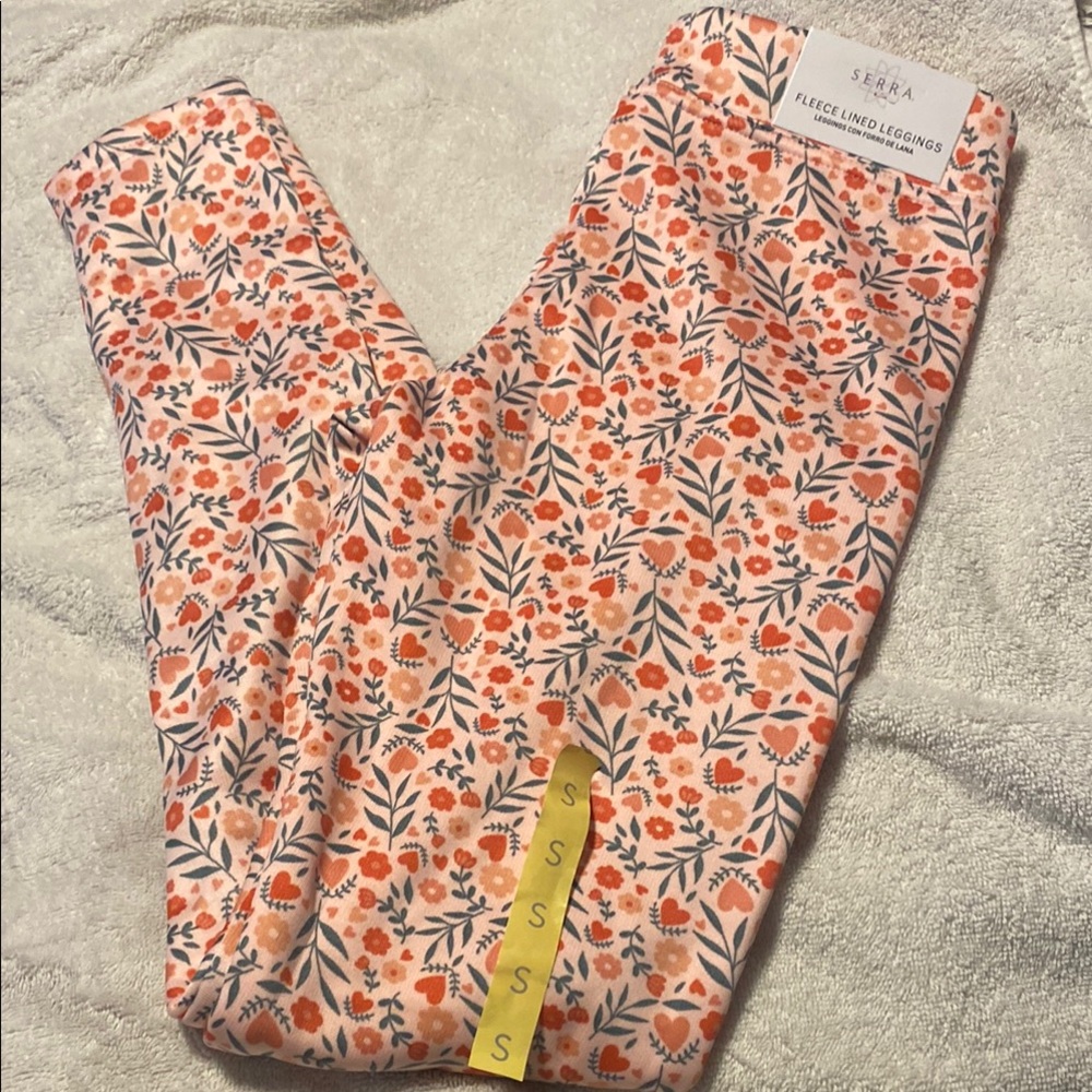 Serra Floral Fleece Lined Leggings